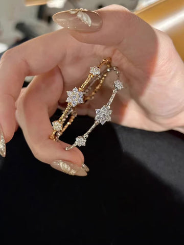 Female Zircon Flower Bracelet – Trendy Jewelry Accessory | Hala Grace