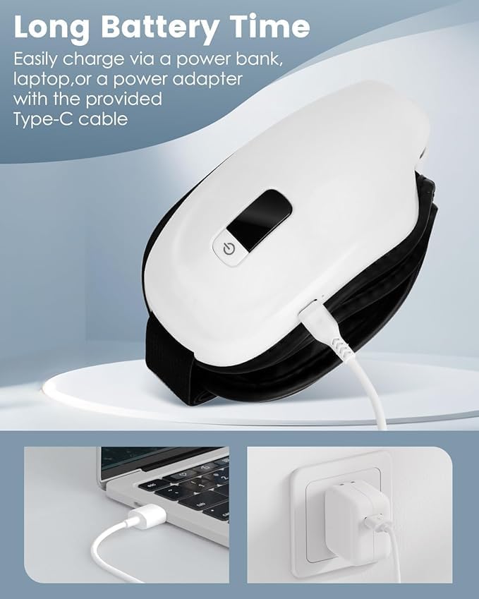 Bluetooth Eye Massager – Heat, Vibration & Music Relaxation | Hala Grace