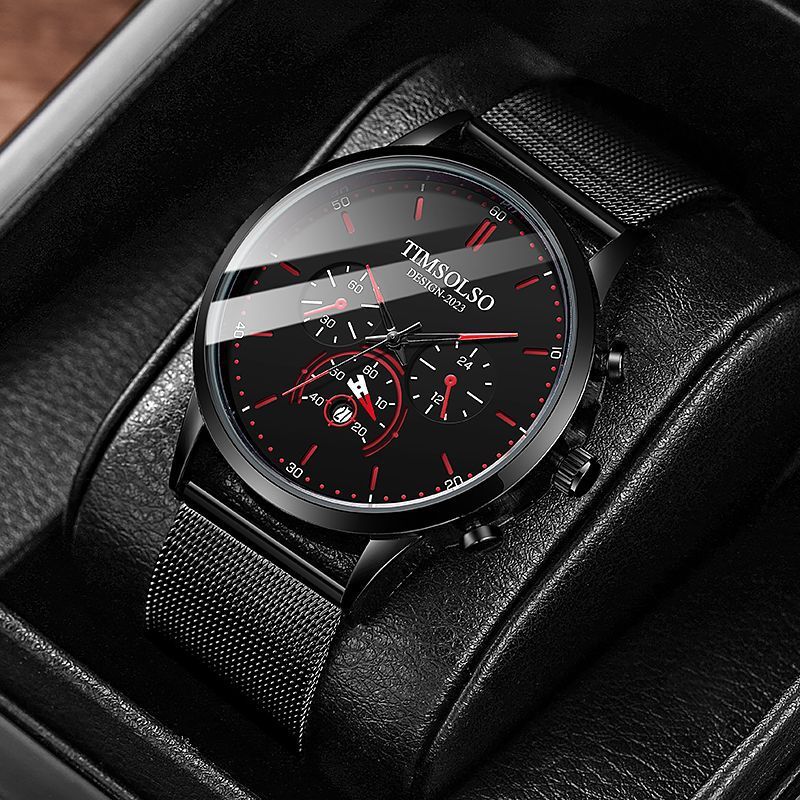 Ultra-Thin Elegant Quartz Watch – Calendar & Luxury Design | Hala Grace