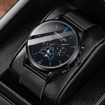 Ultra-Thin Elegant Quartz Watch – Calendar & Luxury Design | Hala Grace