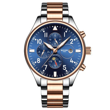 Men’s Automatic Mechanical Watch – Luxury Steel Strap Timepiece | Hala Grace