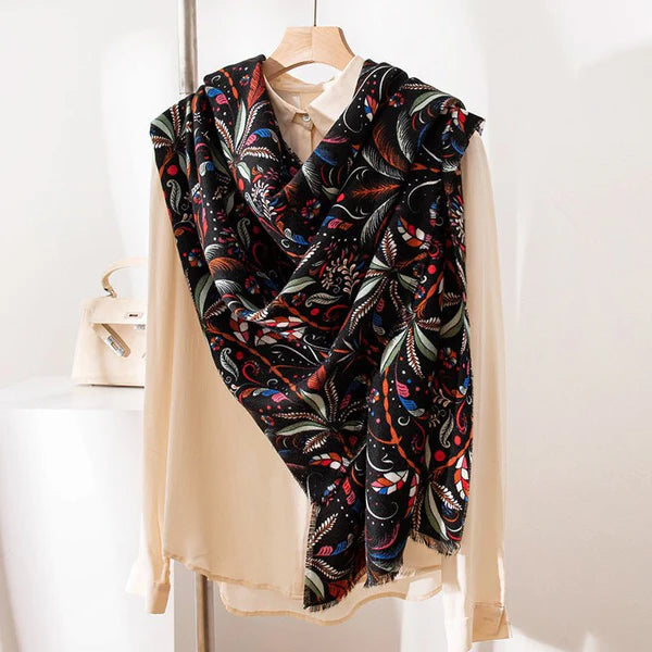 Women’s Classic Cashmere-Feel Scarf – Cozy, Fashionable & Versatile