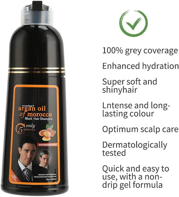 Natural Black Hair Shampoo – Anti-Hair Fall & Darkening Formula | Hala Grace
