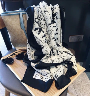 Women’s Ethnic Cotton & Linen Scarf – Lightweight Sunscreen Shawl | Hala Grace