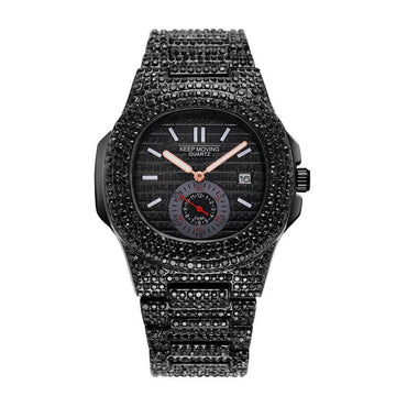 Watch Fashion And Fully-Jewelled Calendar Quartz – Elegant Luxury Wristwatch | Hala Grace