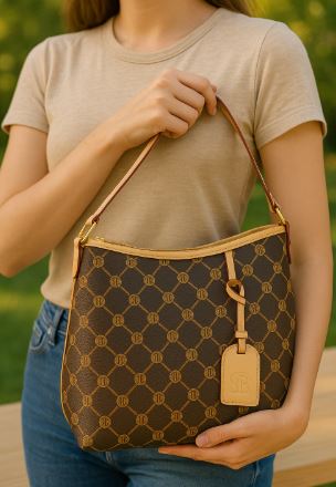 Trendy Designer-Inspired Tote with Monogram