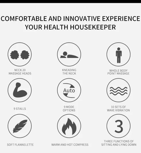 Foldable Massage Mattress – Full Body Heat & Vibration Therapy | Hala Grace