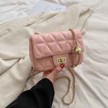 Women’s Diamond Pattern Chain Bag – Elegant Crossbody Handbag | Hala Grace