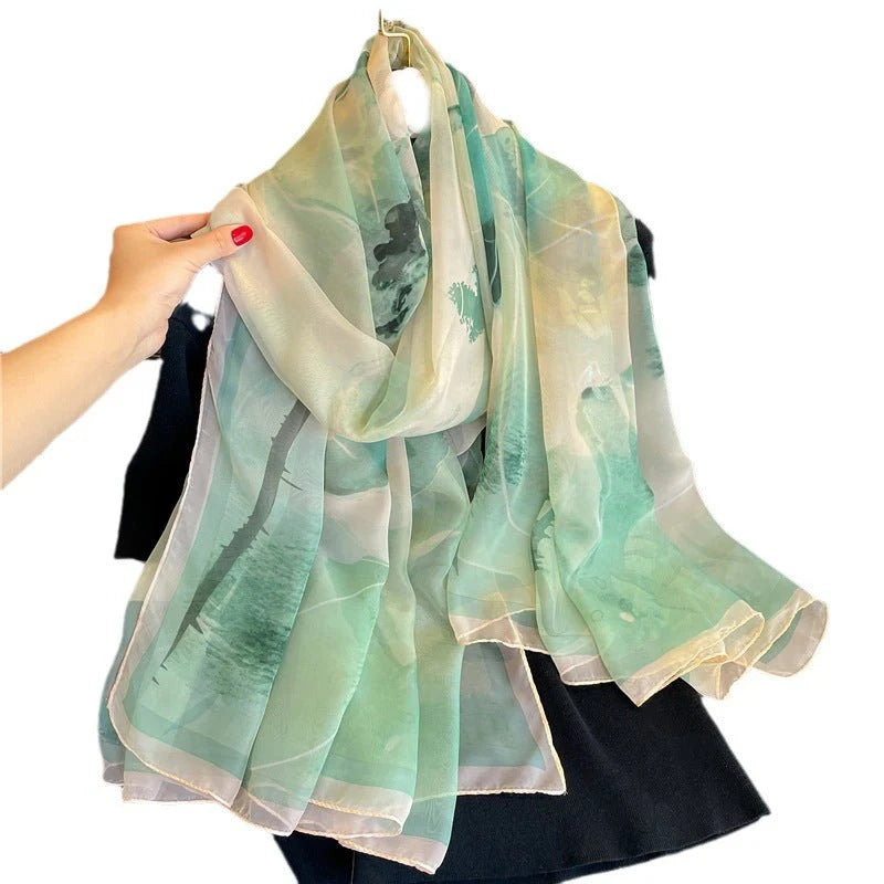 Elegant Yousoft Silk-Feel Scarf – Luxury Large Women’s Shawl | Hala Grace