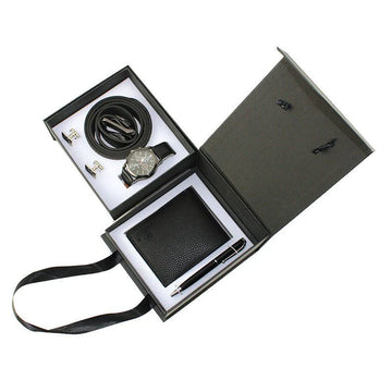 Luxury Men’s Watch Gift Set – Wallet, Belt, Cufflinks & Pen | Hala Grace