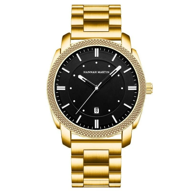 Quartz Men’s Watch – Waterproof Stainless Steel Timepiece | Hala Grace