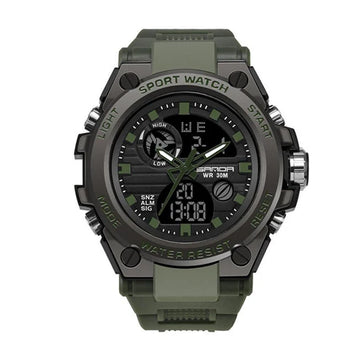 Outdoor Sports Dual Display Movement Multi-Kinetic Energy Electronic Watch