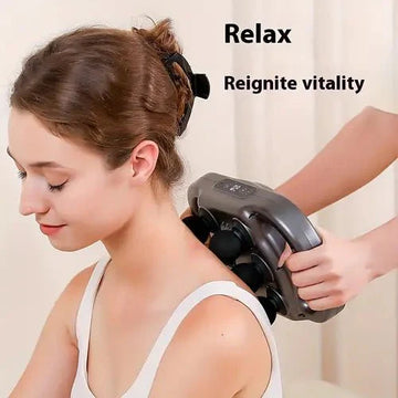 Rechargeable Fascial Gun – 6-Head Full Body Muscle Massager | Hala Grace