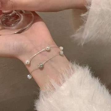 Fashionable Double-Layer Bracelet – Starry Design for Women | Hala Grace