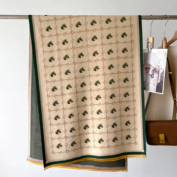 Classic Mid-Length Cashmere-Like Scarf – Thick, Soft & Stylish