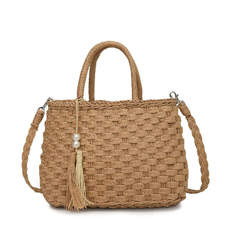 Women’s Woven Hand-Carrying Bag – Lightweight Fashion Tote | Hala Grace