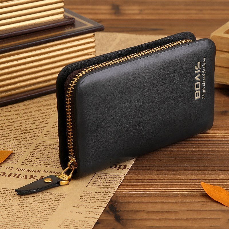 Zipper Card Holder Wallet – Multifunction Leather Organizer | Hala Grace