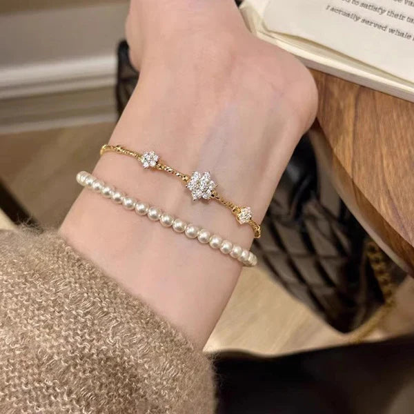 Female Zircon Flower Bracelet – Trendy Jewelry Accessory | Hala Grace
