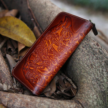 محفظة كلاتش رجالية من الجلد الأصلي - جلد البقر العتيق | هالا جريس