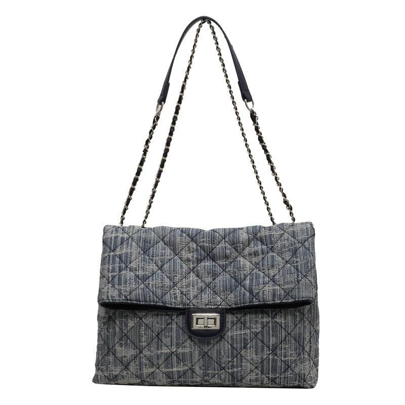 Women’s Distressed Chain Shoulder Bag – Lightweight Fashion Purse | Hala Grace