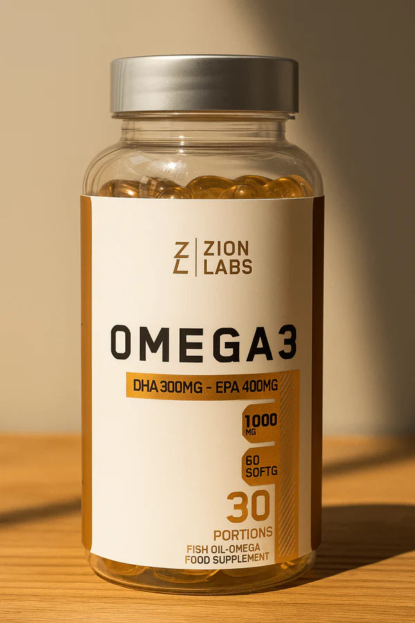 Zion Labs Omega-3 Fish Oil (Original) – Essential Fatty Acids for Wellness | Hala Grace